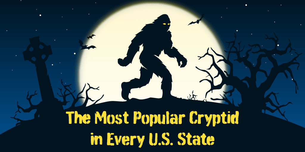 A header image for a blog about the most popular cryptid in every state.