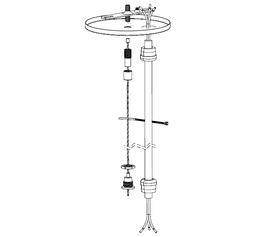 5" Canopy w/48" Power Feed and Adjustable Cable Support