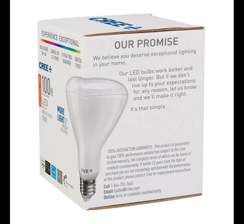 2700K 6 Light Bulbs TCP Connected 65W Equivalent Soft White BR30 Smart LED