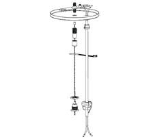 5" Canopy w/48" Power Feed and Adjustable Cable Support