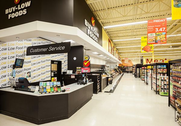 Cree Lighting's bright and ambient led retail lighting at Buy-Low Foods