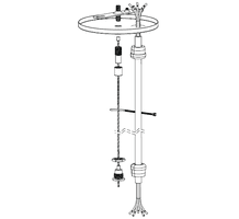 5" Canopy w/48" Power Feed and Adjustable Cable Support