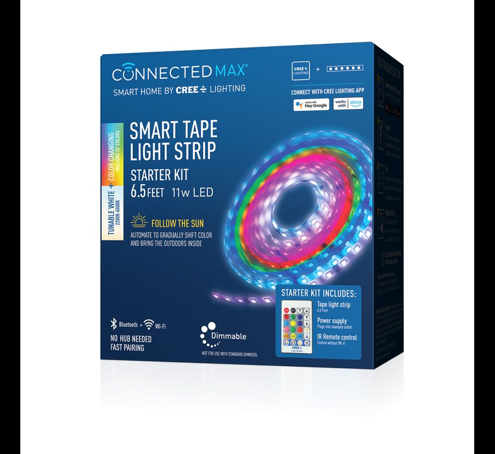 4_Smart Tape Light Starter Kit (CMTP80-AL-8ACK-WH-KIT)
