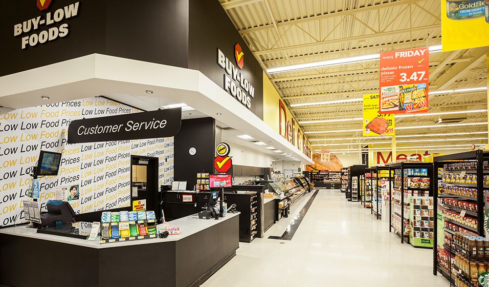 Cree Lighting's bright and ambient led retail lighting at Buy-Low Foods